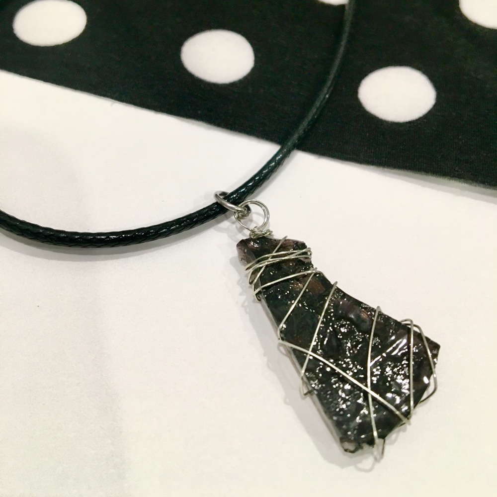 💕2 for $25 💕 Black Sea Glass Necklace